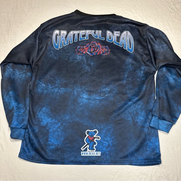 Colorado Avalanche NHL Hockey Grateful Dead  Sweatshirt Mens M Fits Like Lrg NEW - Picture 2 of 4